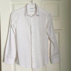 Calvin Klein Boys Slim Fit Dress Shirt